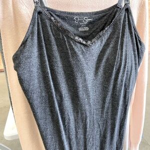 Three pack of Jessica Simpson nursing tank tops, size L